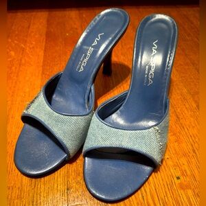 Via spiga denim heels